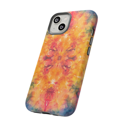 Tie-Dye Dream Pattern iPhone 13 14 15 16 Pro Max Plus Case Wireless Charging Compatible Tough Cases Protection, Magnetic Phone Case for iPhone Classic Series