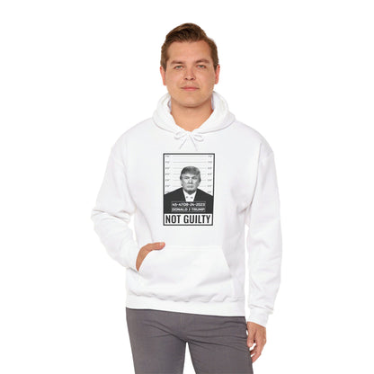 Donald Trump Police Mugshot Not Guilty President Legend 45 47 Hoodie For Men Women Hoodie