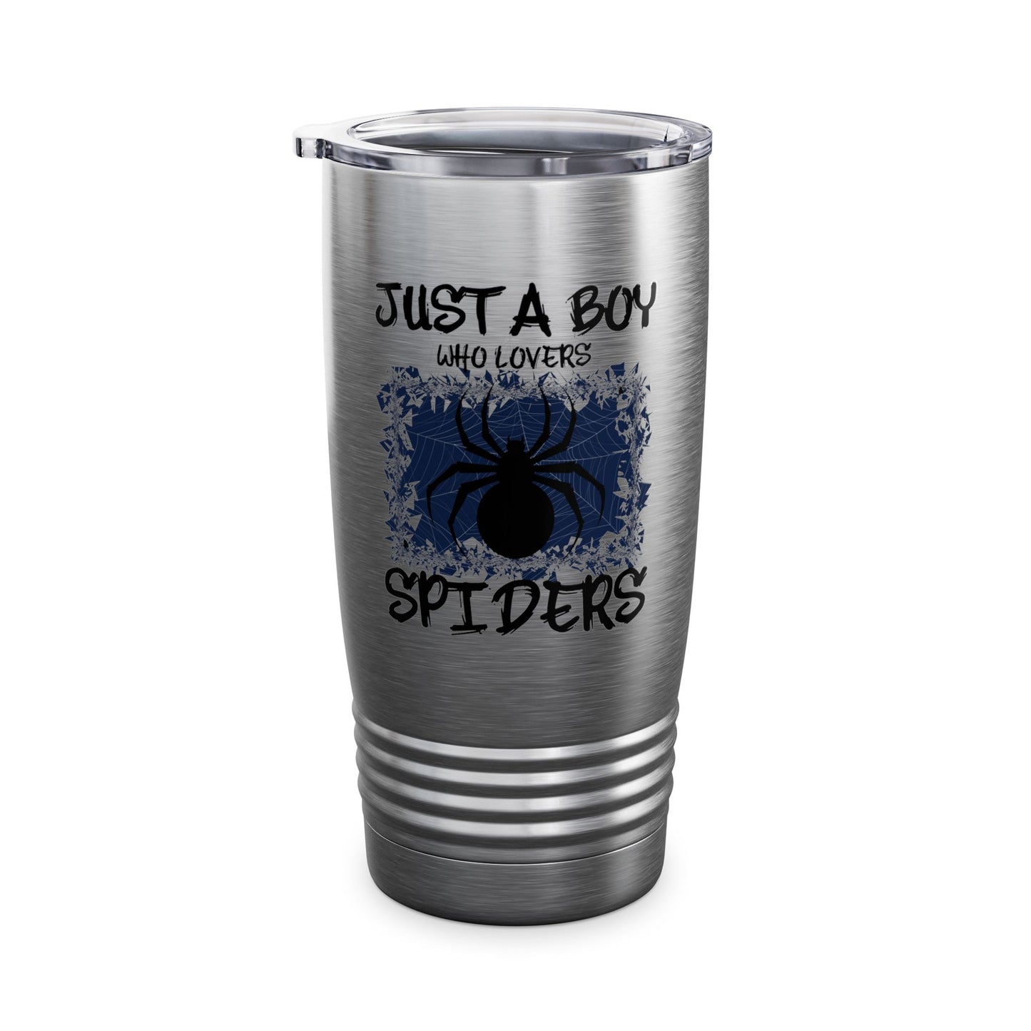 Just A Boy Who Loves Spiders Retro Spider Lover Tumbler For Men Kids Tumbler