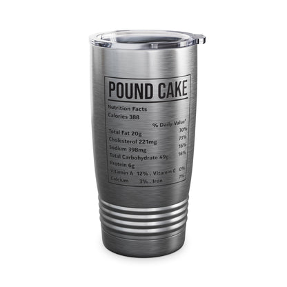 Funny Pound Cake Nutrition Facts Family Matching Christmas Costume Tumbler For Men Women