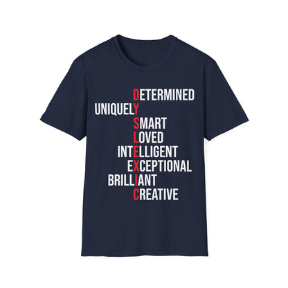 Dyslexia Awareness Teacher Therapist Unique Dyslexic Reading Therapy T-Shirt Men Women