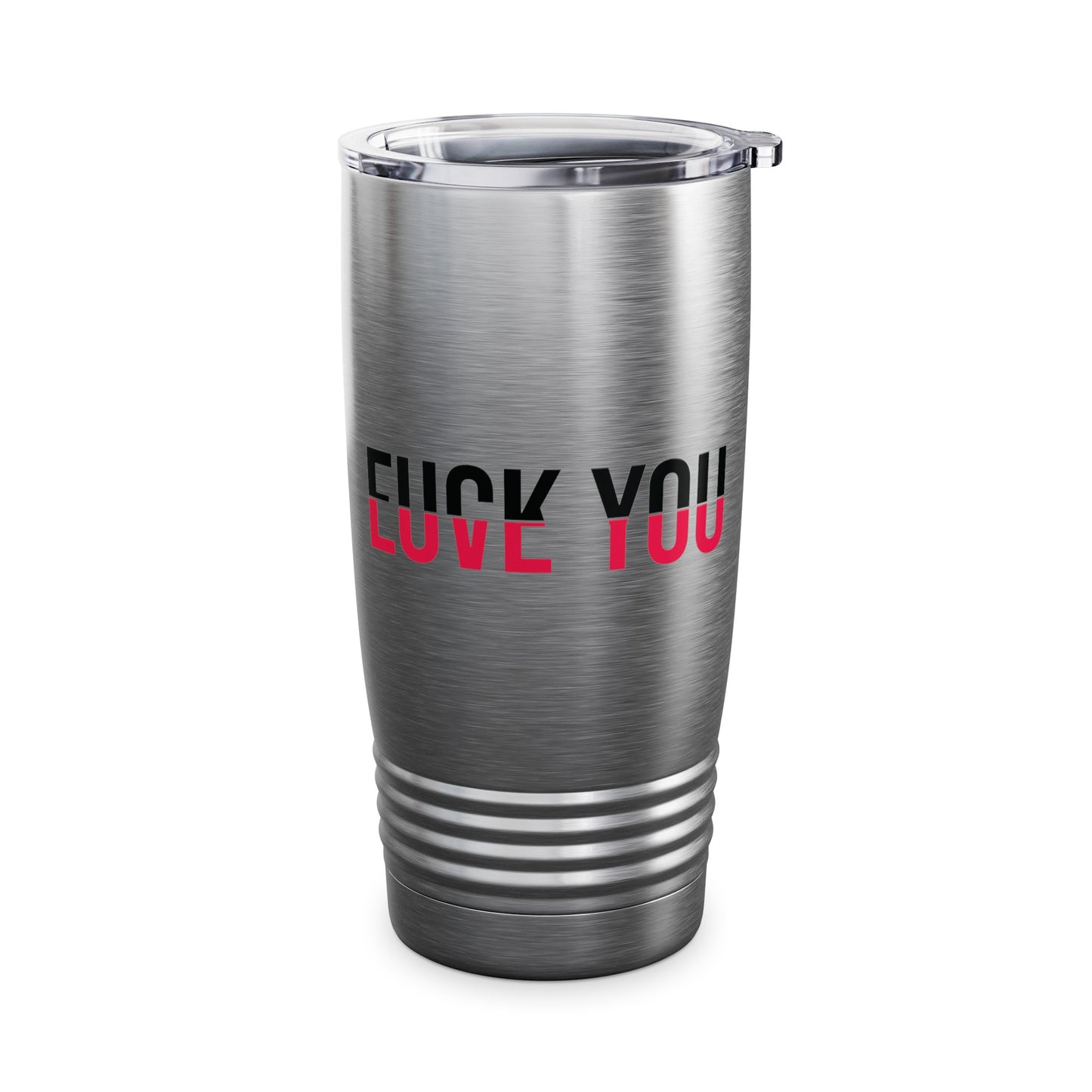 Love You Fck You Love and Hate Cross Word Tumbler