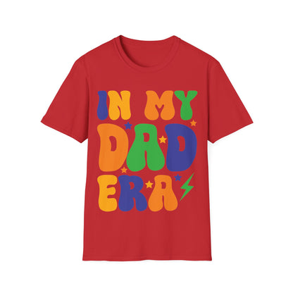 Funny Groovy In My Dad Era Funny Dad Father Daddy Era T-Shirt For Men T-Shirt