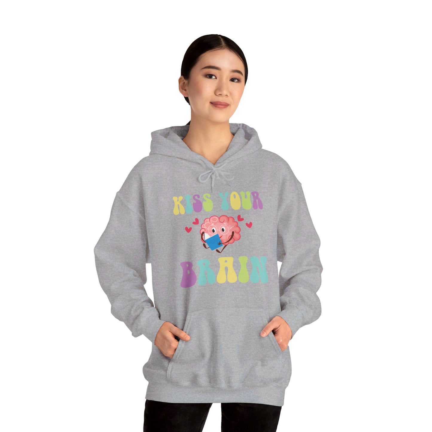 Funny Back To School Kiss Your Brain Cute Teacher Appreciation Hoodie For Men Women Hoodie