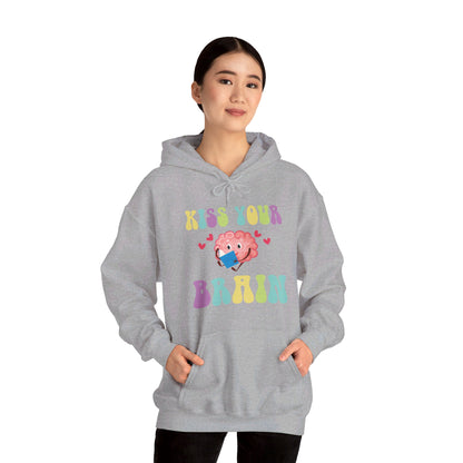 Funny Back To School Kiss Your Brain Cute Teacher Appreciation Hoodie For Men Women Hoodie