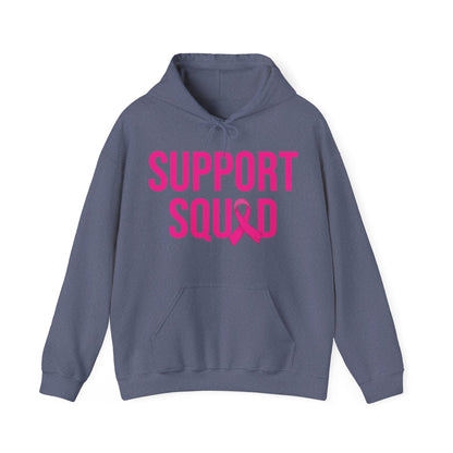Support Squad Breast Cancer Warrior Awareness October Pink Hoodie