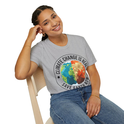 Climate Change Is Real Environmentalist Earth Advocate Save the Earth T-Shirt Men Women