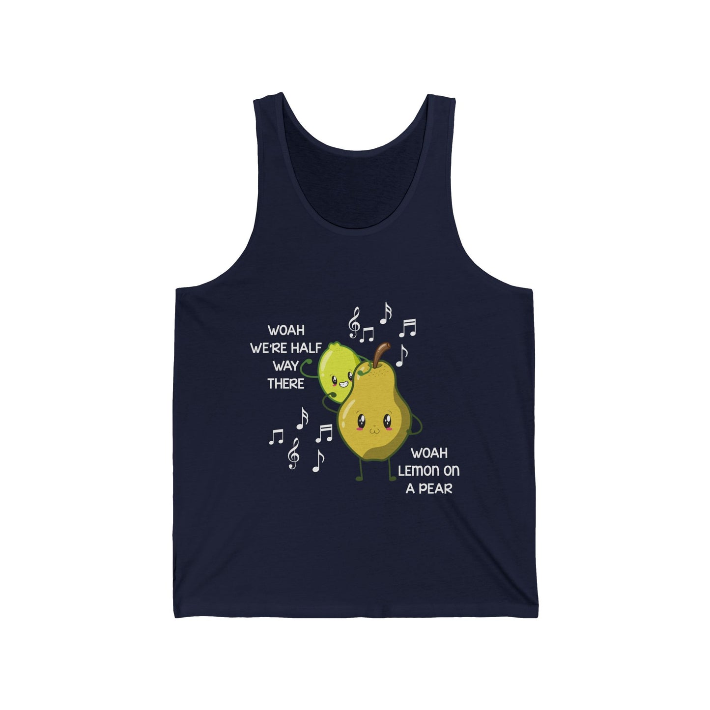 Funny Woah Lemon On A Pear Meme Teacher Foodie Tank Top Men Women