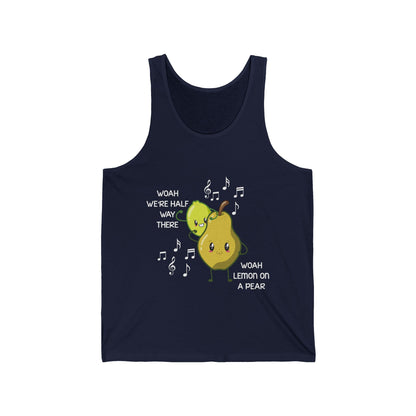 Funny Woah Lemon On A Pear Meme Teacher Foodie Tank Top Men Women