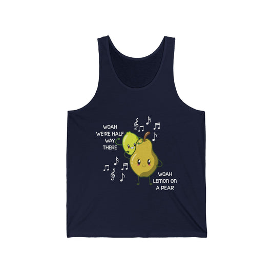 Funny Woah Lemon On A Pear Meme Teacher Foodie Tank Top Men Women