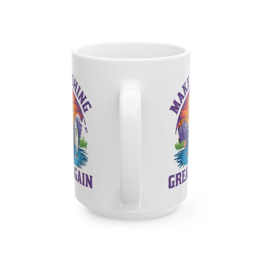 Make Fishing Great Again Trump 45 47 President Fishing Gift Coffee Mug