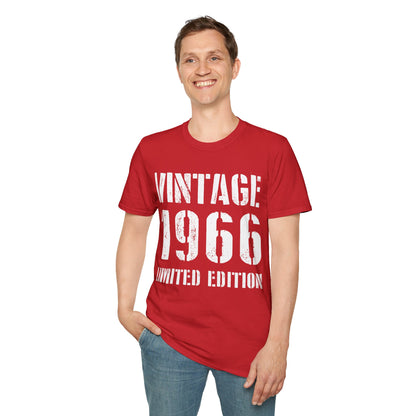 Funny Vintage 1966 60th Birthday Gifts 60 Year Old T-Shirt For Men Women