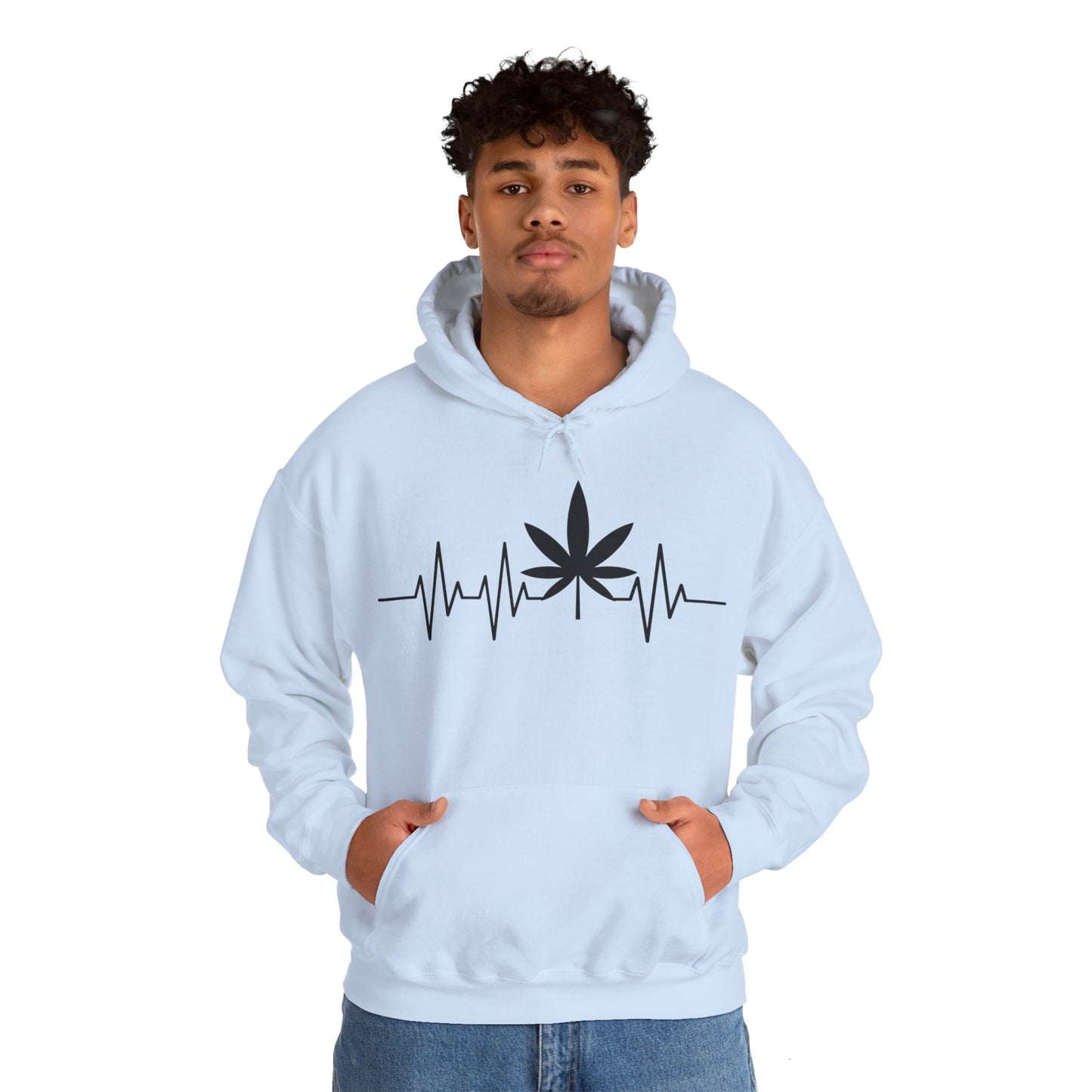 Funny Weed Cannabis Marijuana Leaf Heartbeat Stoner Tie Dye Hoodie For Men Women Hoodie