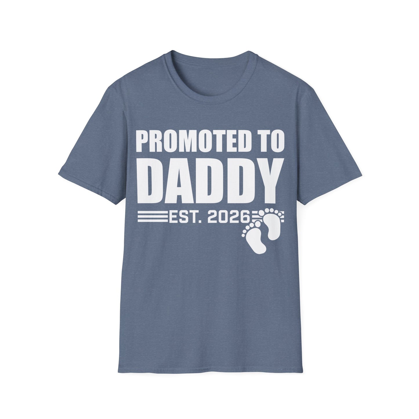 Mens Promoted To Daddy 2026 Pregnancy Announcement Gift T-Shirt