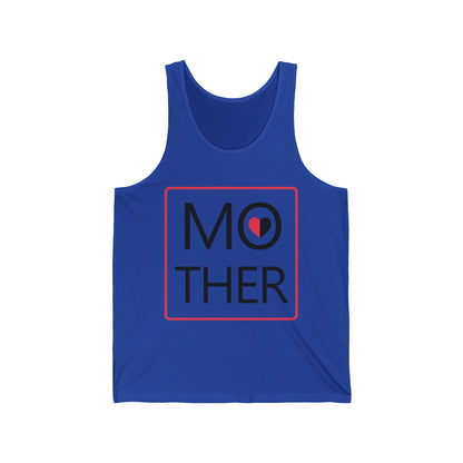 Womens Mother Heart Retro Mothers Day Mom Tank Tops