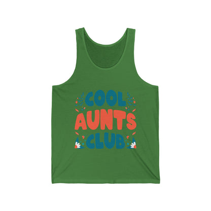 Cool Aunts Club Groovy Retro Smile Aunt Auntie Funny Mother's Day Tank Top