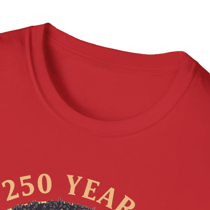 250 Years Faith and Freedom Christian USA 250th Anniversary T-Shirt