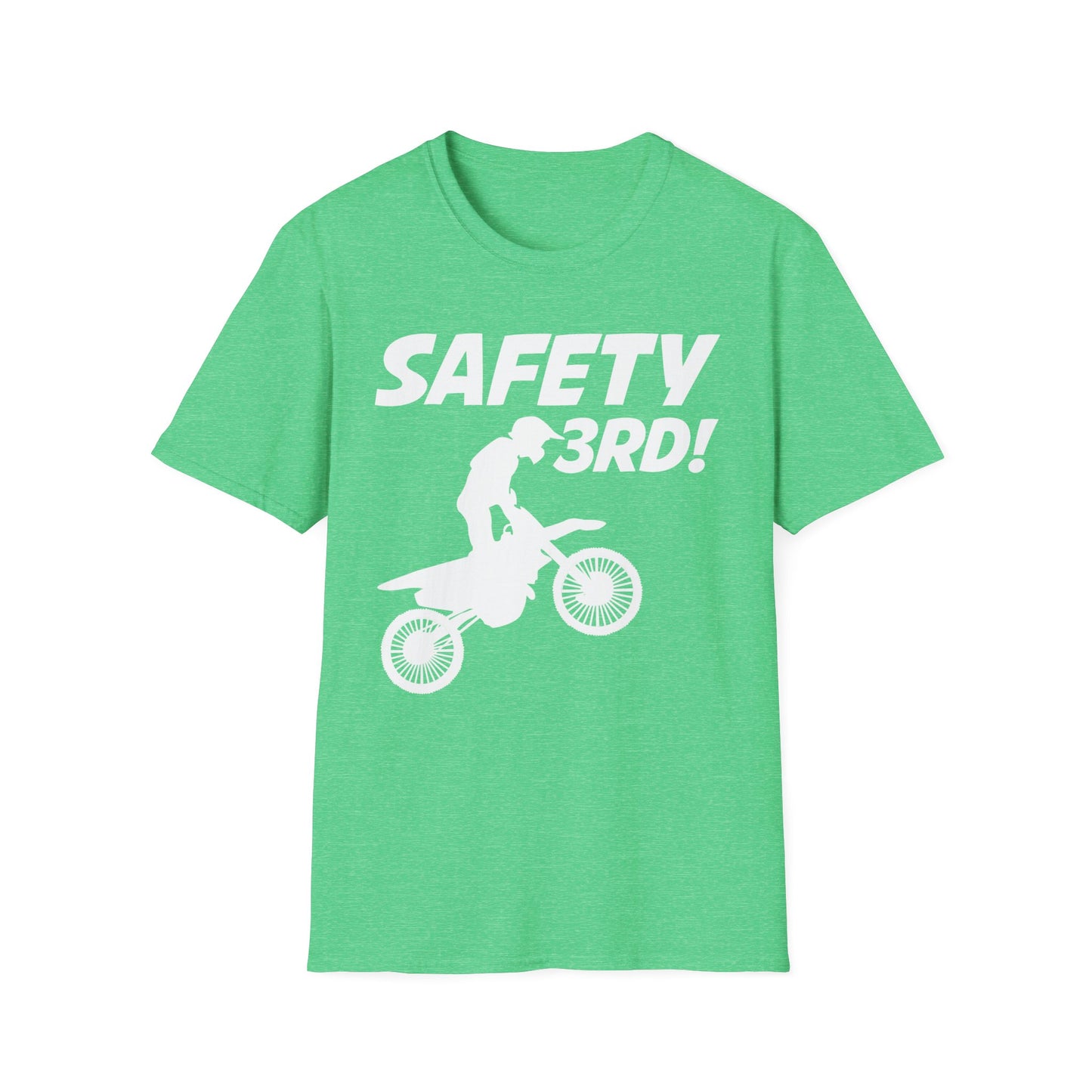 Funny Safety Third Biker Bike Rider Cool Motorbike Dirt Fun T-Shirt for Men