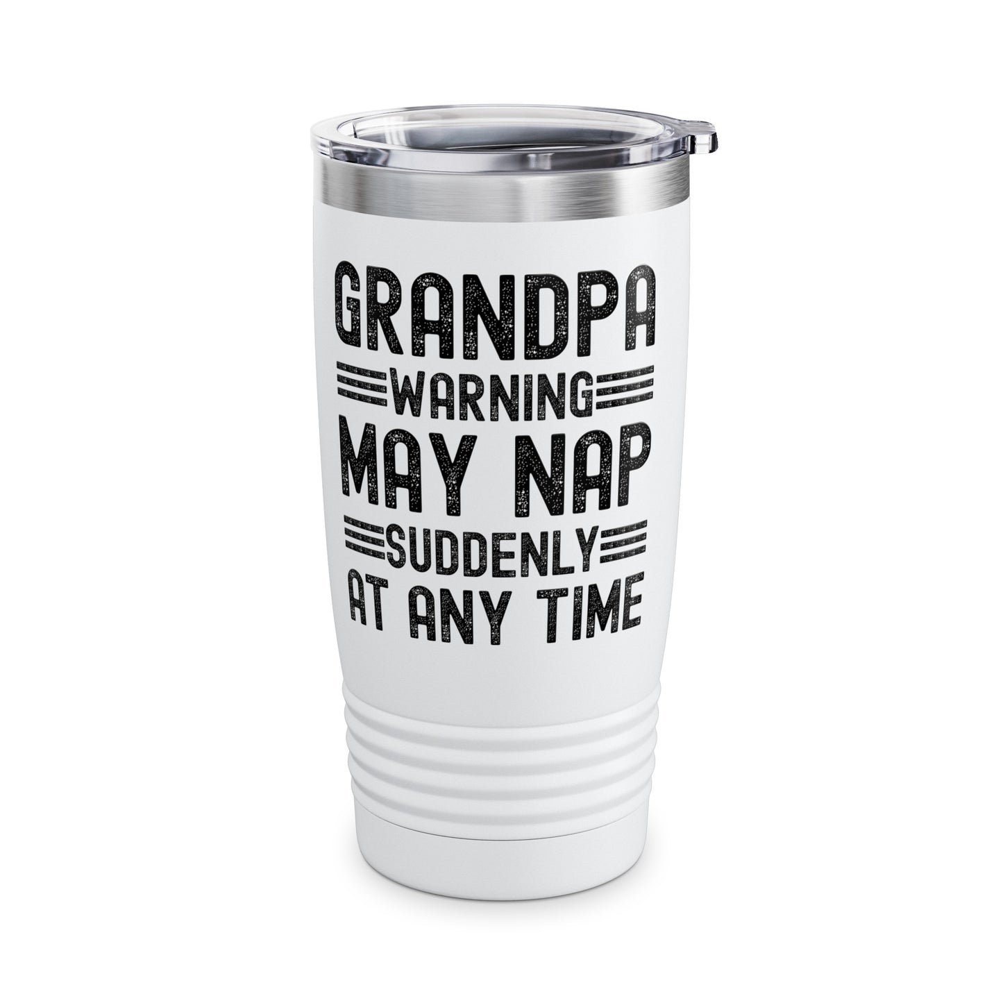 Funny Mens Grandpa Warning May Nap Suddenly At Any Time Vintage Father Day Tumbler