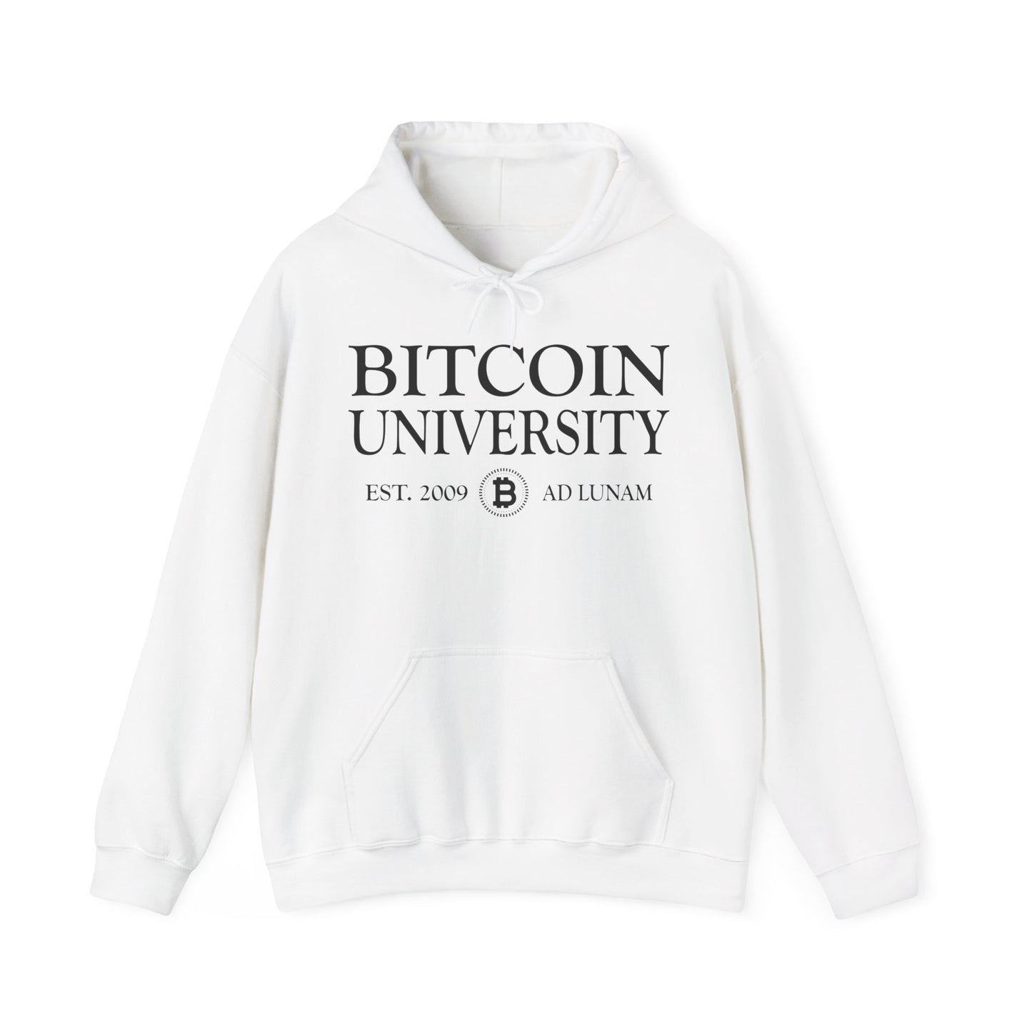 Bitcoin University To The Moon, Funny Vintage Distressed BTC Hoodie For Men Women Hoodie