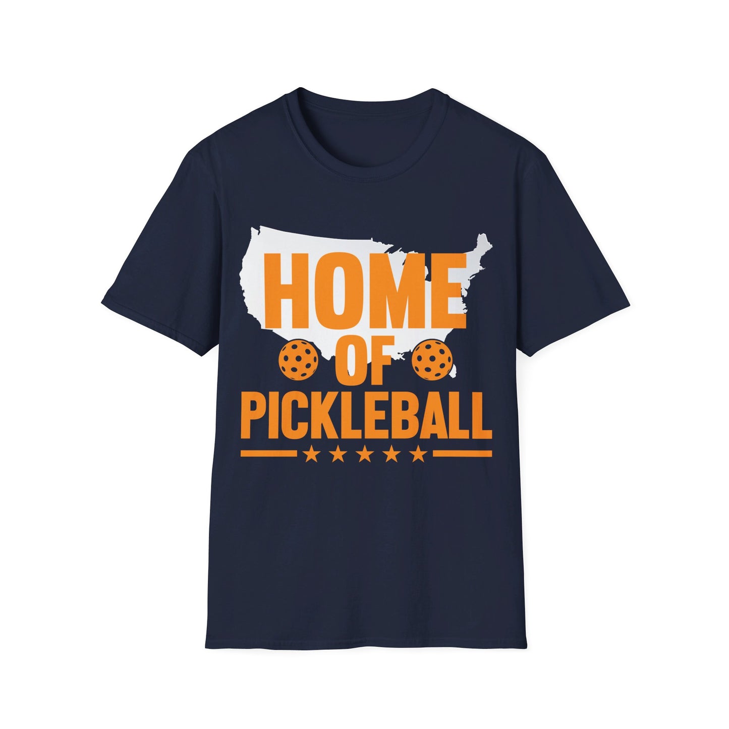 Home of Pickleball USA Map America T-Shirt For Men Women Kids