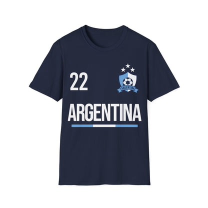 Argentina Soccer Tee Flag Football Champ 2022 Gift 2026 T-Shirt