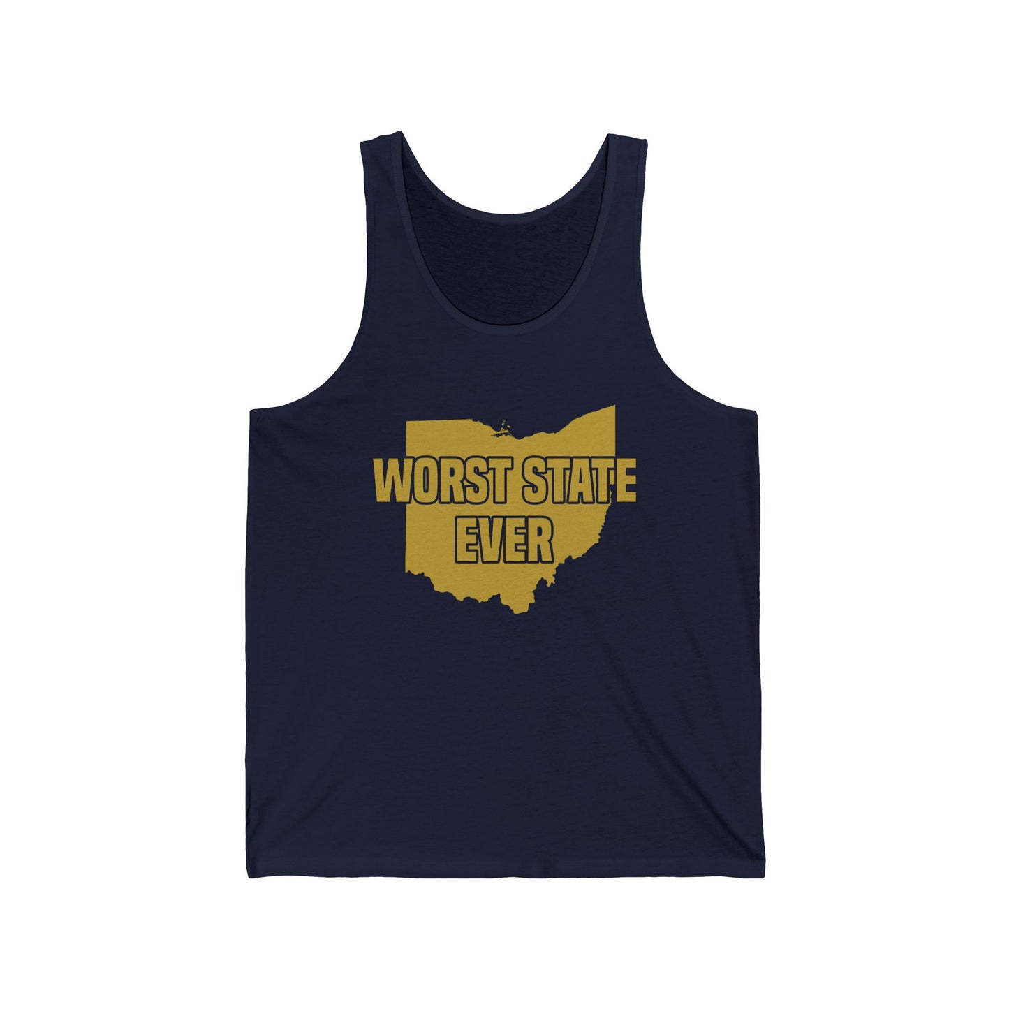 Worst State Ever Ohio Sucks Michigan Sports Fan Tank Tops For Men Women