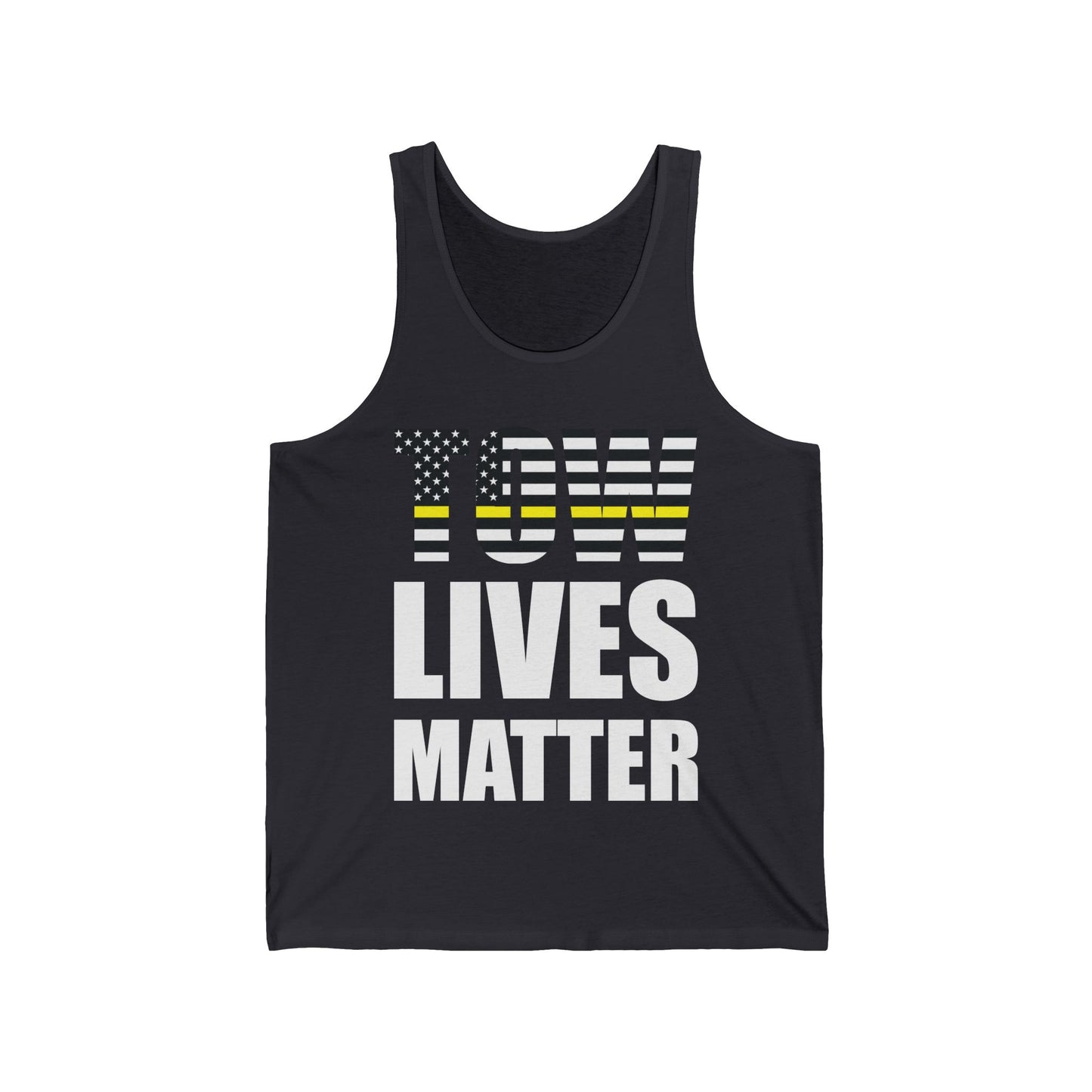 Tow Lives Matter Thin Yellow Line Tow Truck Driver Birthday Gift Tank Top Men