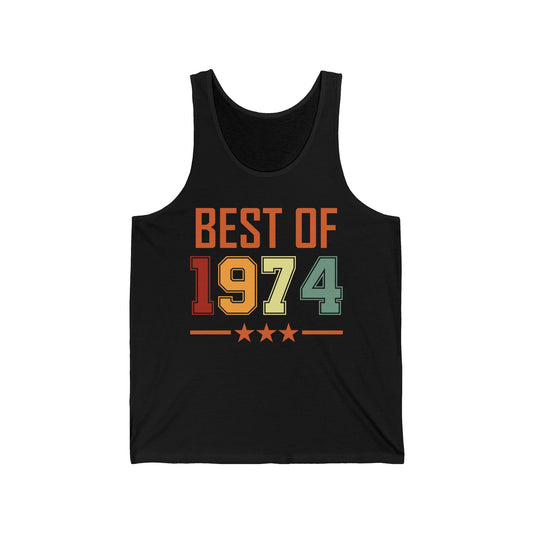 Funny Vintage Best of 1974 50 Year Old Gift 50th Birthday Tank Top For Men Women Tank Top