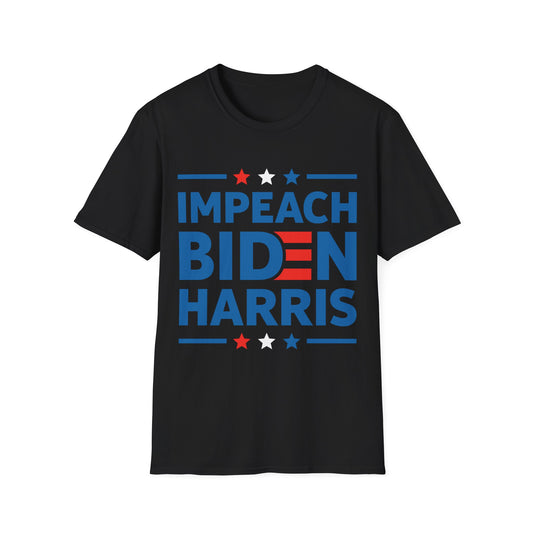 Mens Impeach Biden Harris Anti-Biden Election Funny Political T-Shirt Men Women