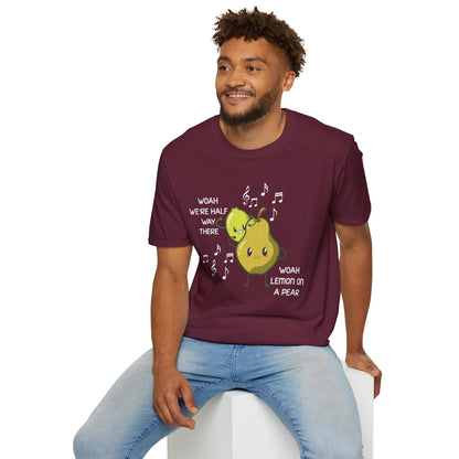 Funny Woah Lemon On A Pear Meme Unisex Softstyle T-Shirt for Teacher Foodie Travelers