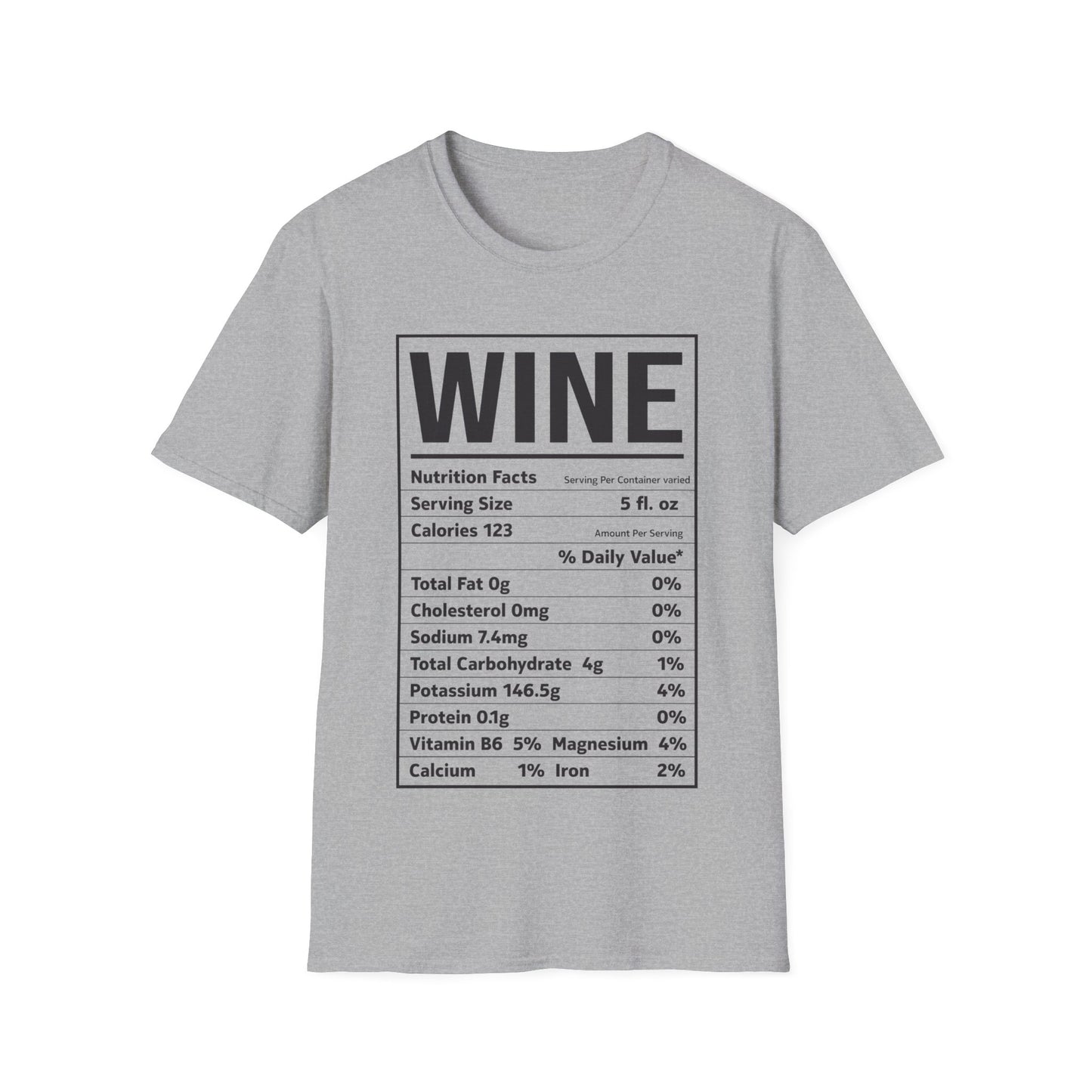 Wine Nutrition Facts Funny Family Matching Thanksgiving Christmas Drinking T-Shirt For Men Women