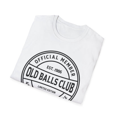 Mens Old Balls Club 40 Years Awesome Forty 40th Birthday Farthers Day T-Shirt