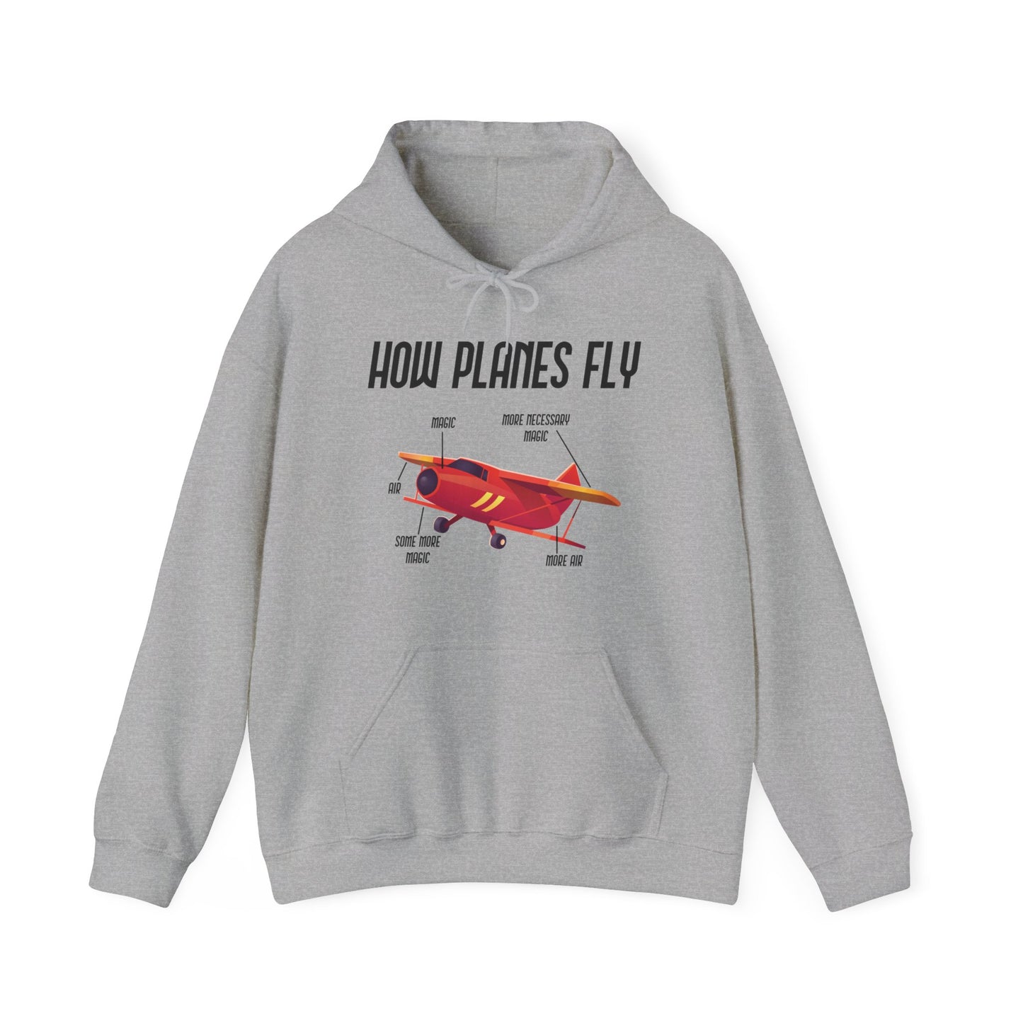 Funny How Planes Fly Airplane Parts Design For Flight Lovers Hoodie