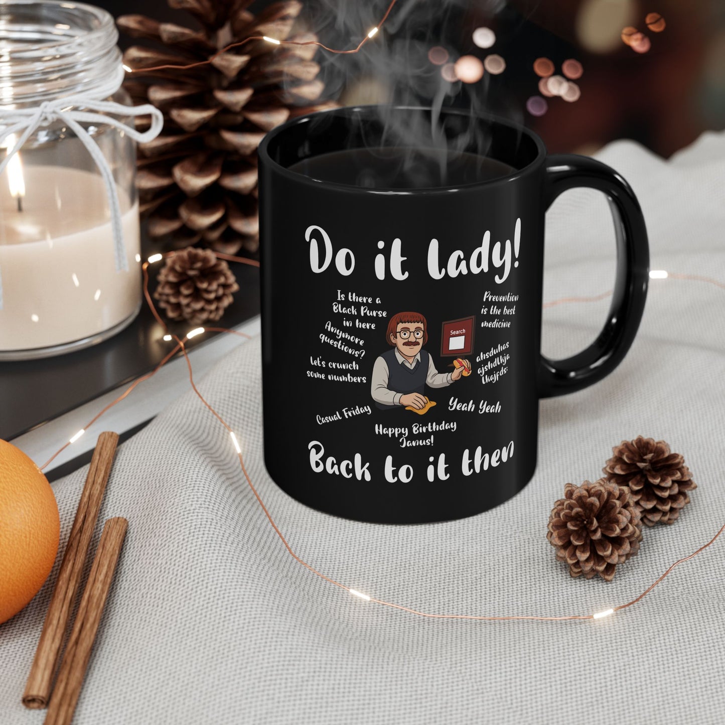 Do it lady ! Chit, Trending Funny Saying Coffee Mug For Men Women