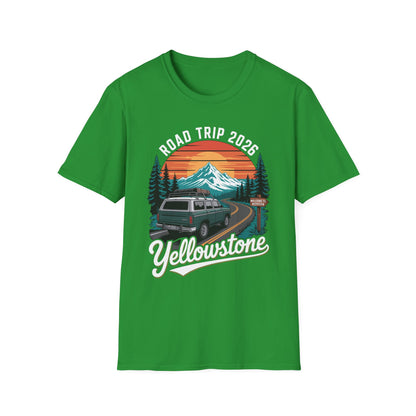 Yellowstone Road Trip 2026 Family National Park T-Shirt For Men Women