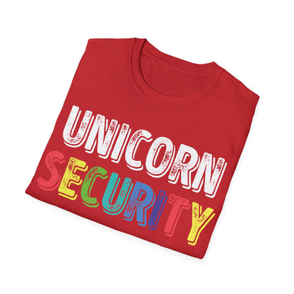 Funny Unicorn Security Costume Police T-Shirt Men Women Kids