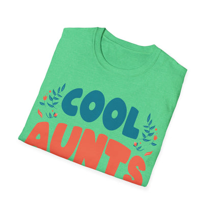 Cool Aunts Club Groovy Retro Smile Aunt Auntie Funny Mother's Day T-Shirt