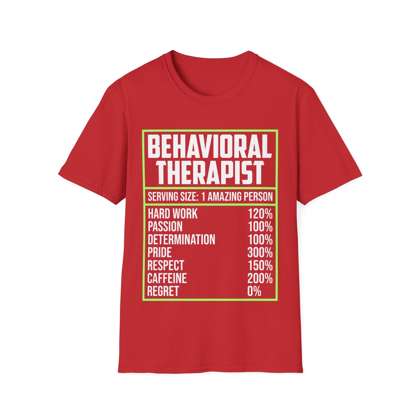 Behavioral Therapist Facts Analyst Behavior Tech SPED Teacher Autism T-Shirt