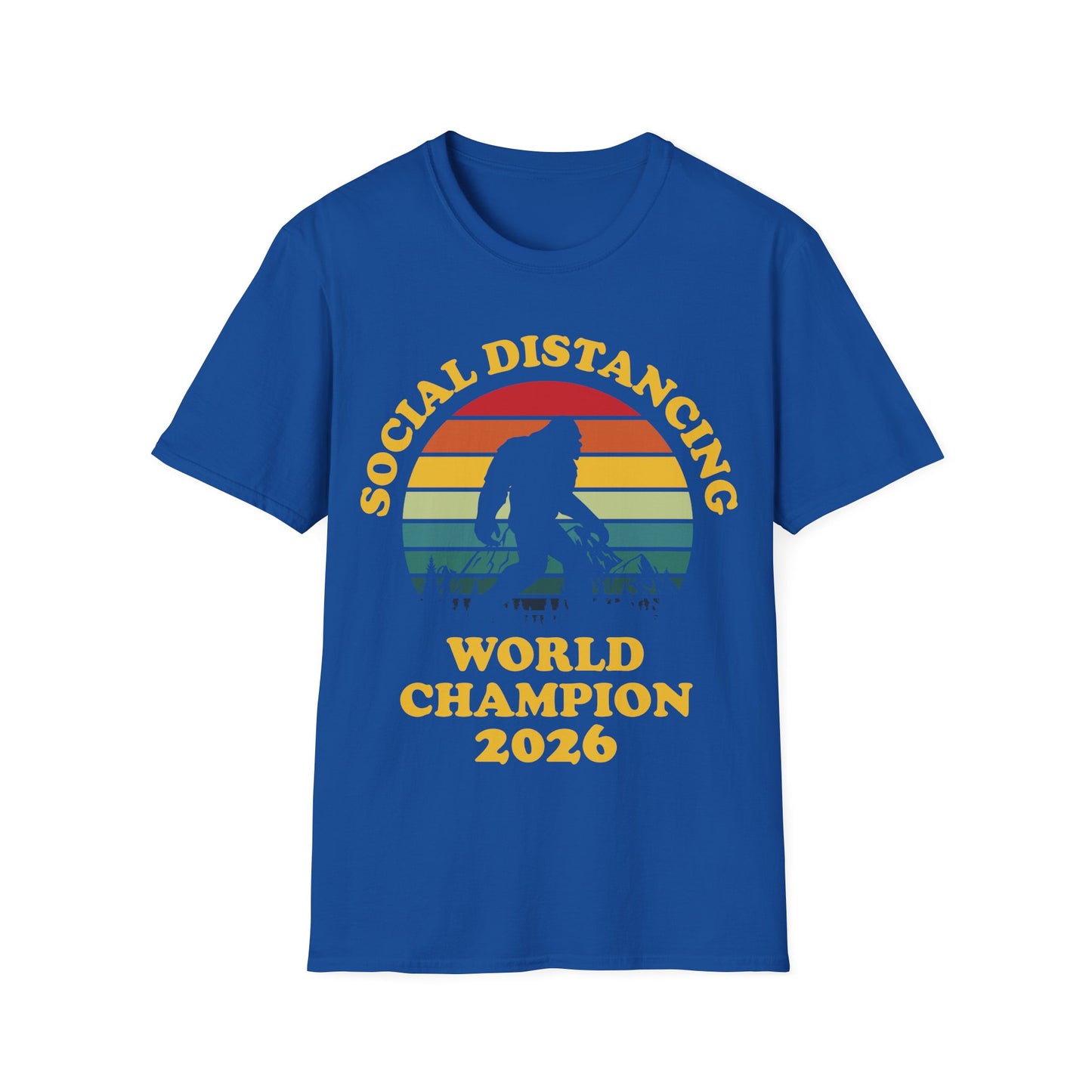 Bigfoot Social Distancing World Champion 2026 T-shirt For Men Women