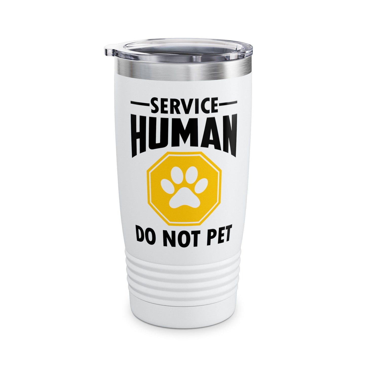 Funny Service Human Do Not Pet Dog Lover Tumbler Men Women