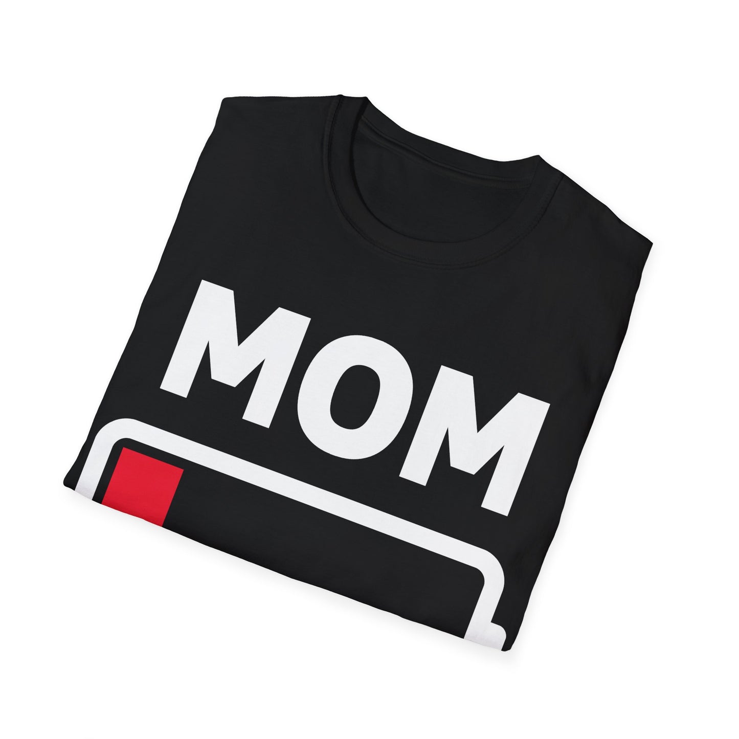 Funny Mom Tired Low Battery Mothers Day T-Shirt