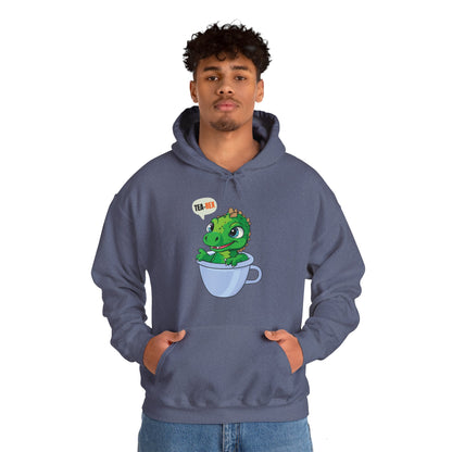 Tea-Rex In A Cup Cute T-Rex Dinosaur Kawaii Coffee Tea Funny Dino Pun Hoodie For Men Women Hoodie