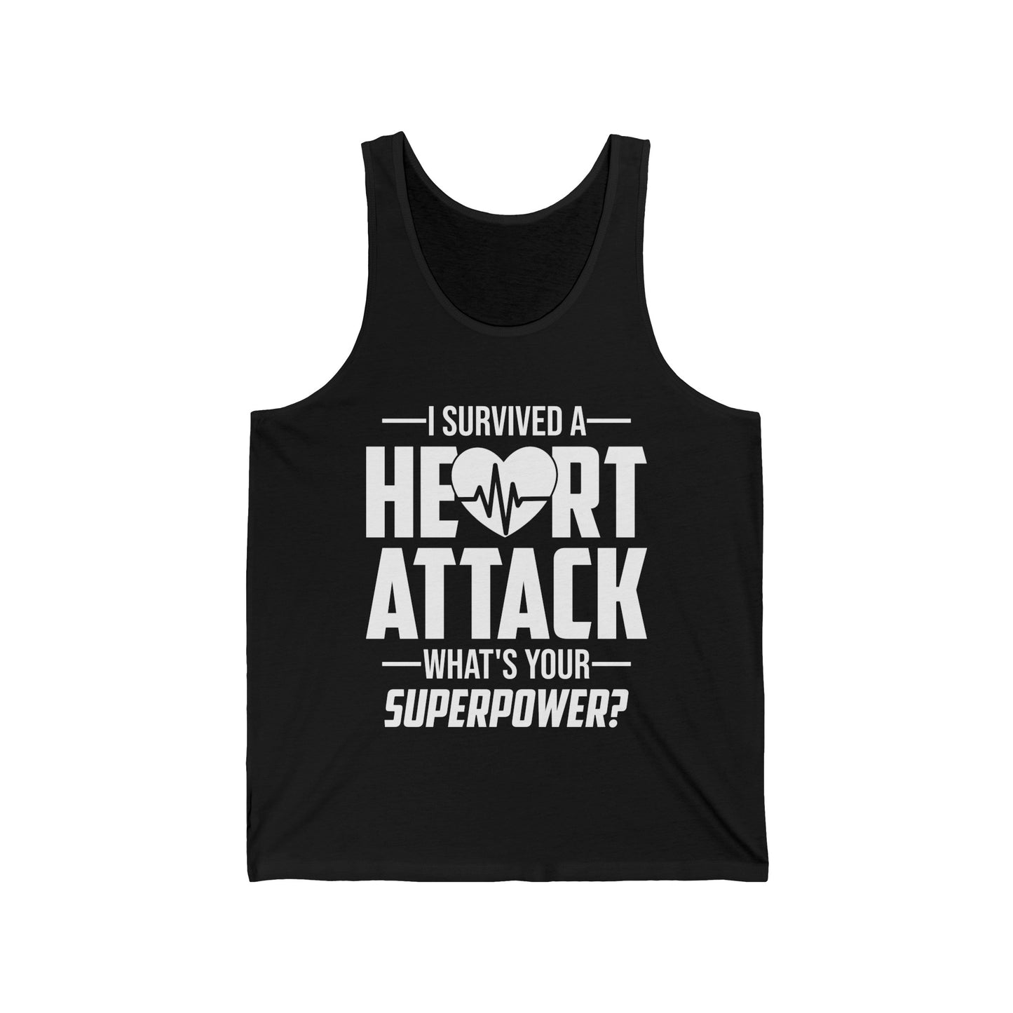 I Survived A Heart Attack Heart Attack Survivor Infarct Funny Superpower Tank Tops