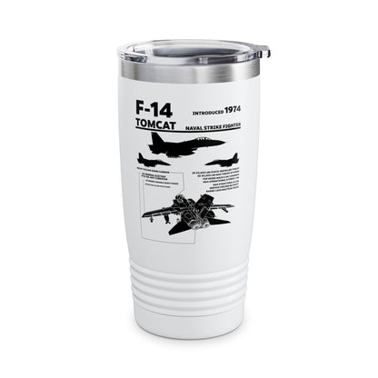 F-14 Tomcat Navy Fighter Jet Diagram Enthusiast Tumbler For Men Women Tumbler