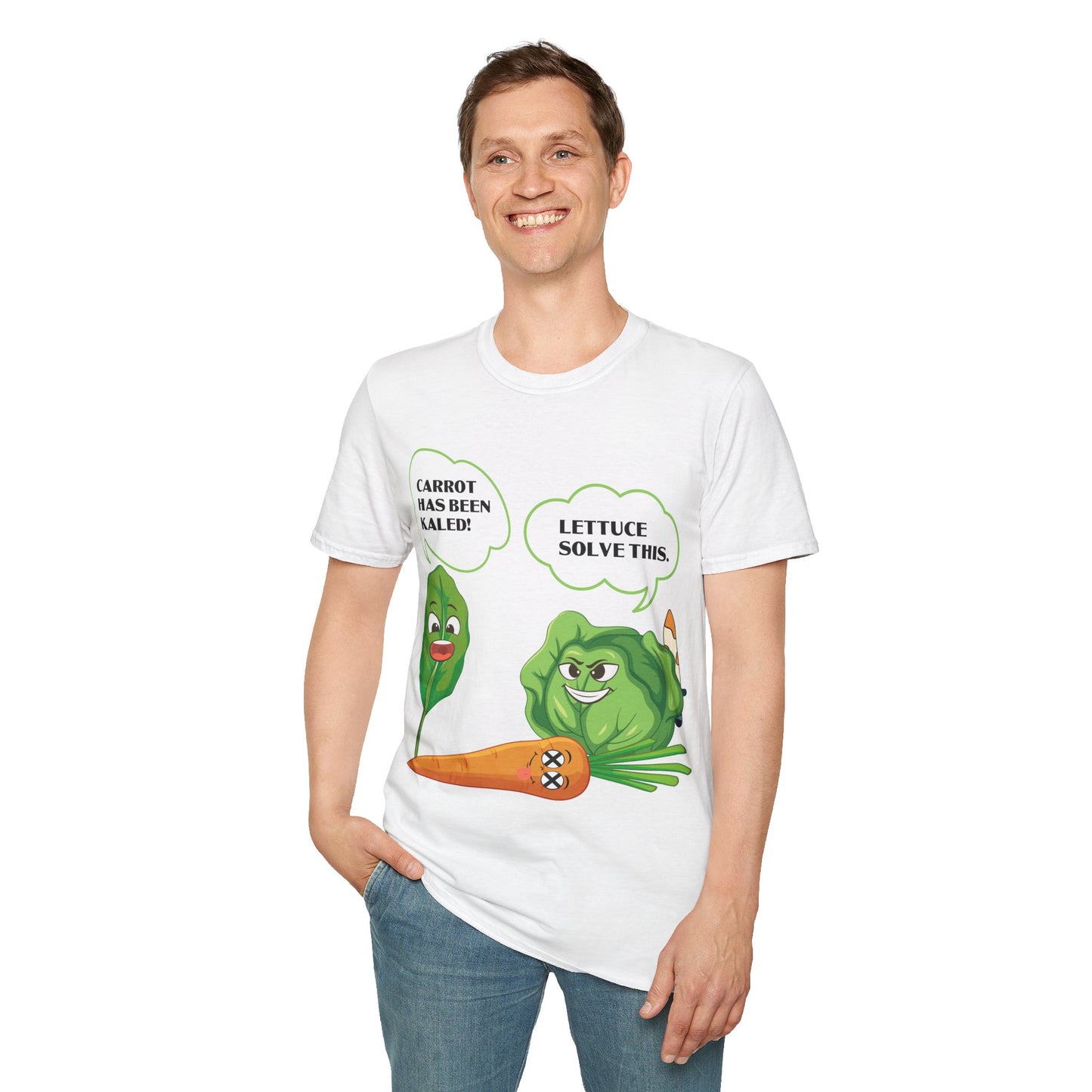 Lettuce Leaf Vegetable Funny Joke Vegetarian Vegant T-Shirt For Men Women