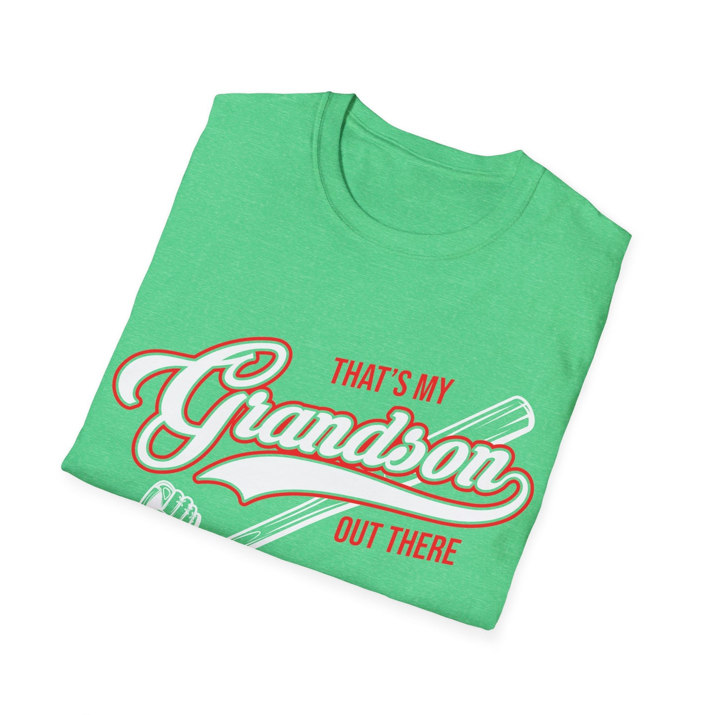 Thats My Grandson Out There Baseball Grandma Mothers Day Fathers Day T-Shirt