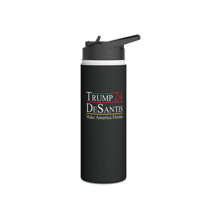 Trump DeSantis 2024 Make America Florida, Election Water Bottles Man Women