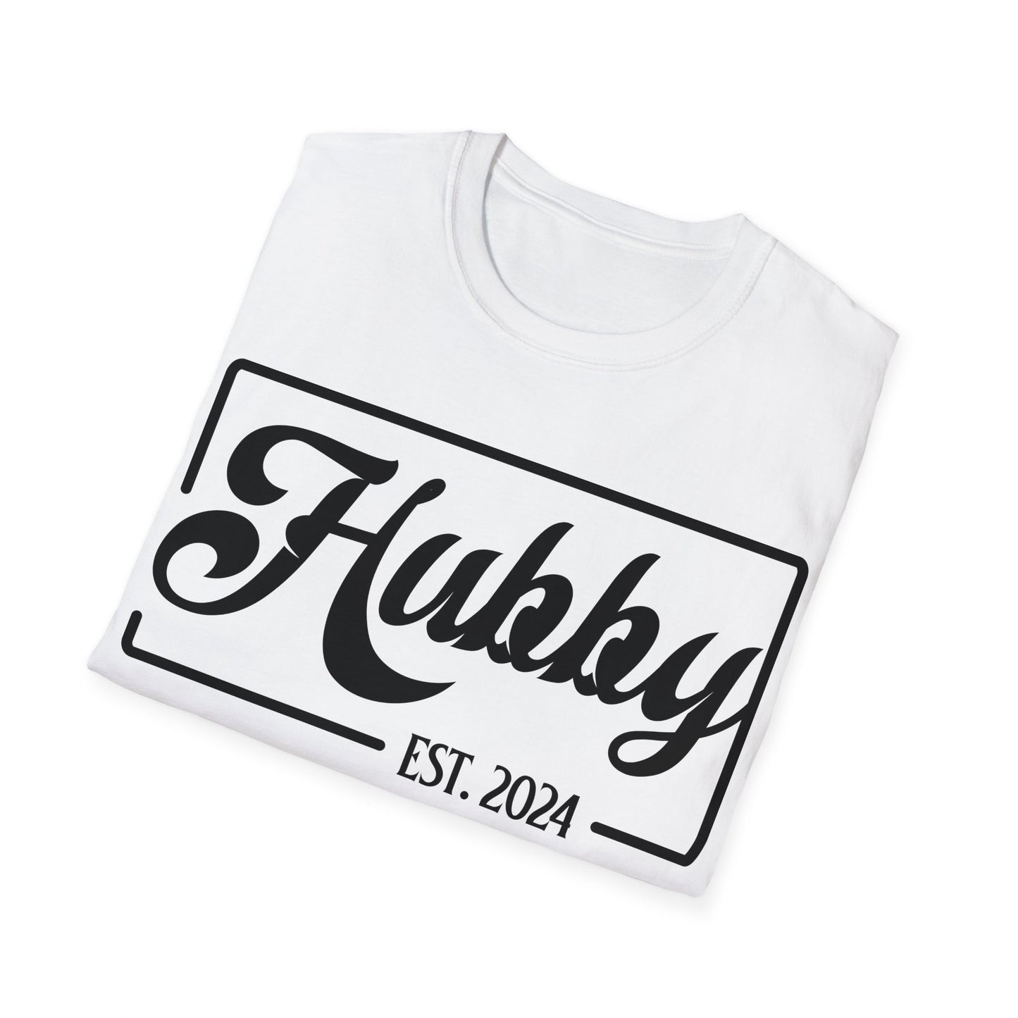 Hubby Est 2024 Just Married Honeymoon Wedding Couples T-Shirt For Men T-Shirt