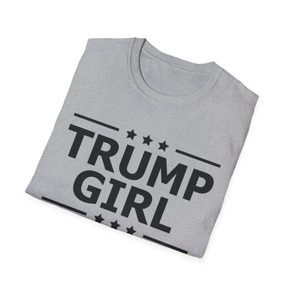 Cute Trump Girl Republican US Flag 2024 Vintage Vote T-Shirt